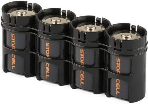 Miniatura 7 de Storacell by Powerpax SlimLine D Battery Caddy, Black, Holds 4 Batteries (Pack of 2)