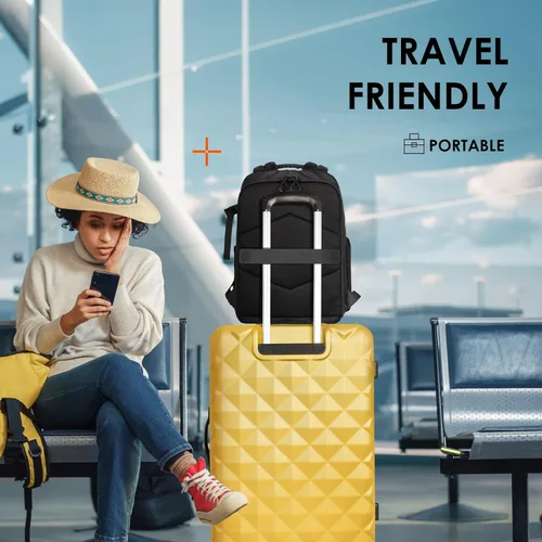 Miniatura 7 de TARION Mochila para cámara Slim Photography - Bolsa compacta para cámara réflex digital de 12.5 L con acceso lateral compartimento para laptop de 14