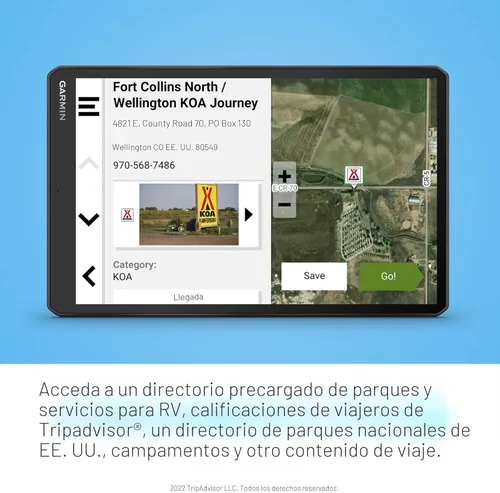Miniatura 6 de Garmin RV 1095, navegador GPS de 10 pulgadas extra grande, fácil de leer, enrutamiento personalizado, imágenes satelitales de alta resolución