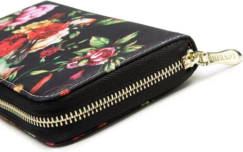 Miniatura 22 de Cartera de mano para mujer, estilo bohemio, con RFID, elegante, espaciosa con correa para viajes, capacidad para tarjetas, teléfono, dinero