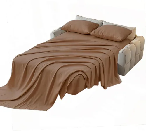 Miniatura 36 de Kingnex Sábanas de sofá cama individual para sofá cama extraíble de 36 x 72 pulgadas, microfibra suave de doble cepillado 1800, 3 piezas incluyen 1