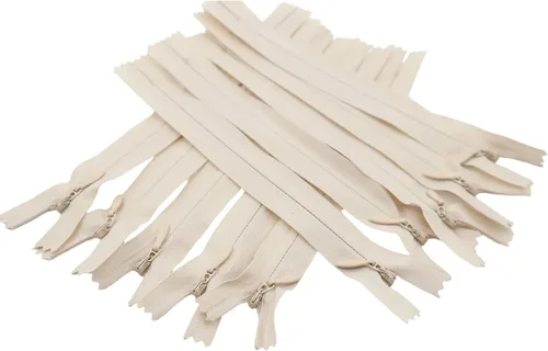Miniatura 19 de Leekayer Cremallera invisible de 14 pulgadas para costura artesanal, bolsa de vestir 3# beige gris 14.0 in, cremallera oculta de nailon para Beige