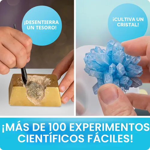 Miniatura 3 de Kit de ciencias de la Tierra National Geographic – Más de 100 experimentos y actividades científicas para niños, cultivo de cristales, kit