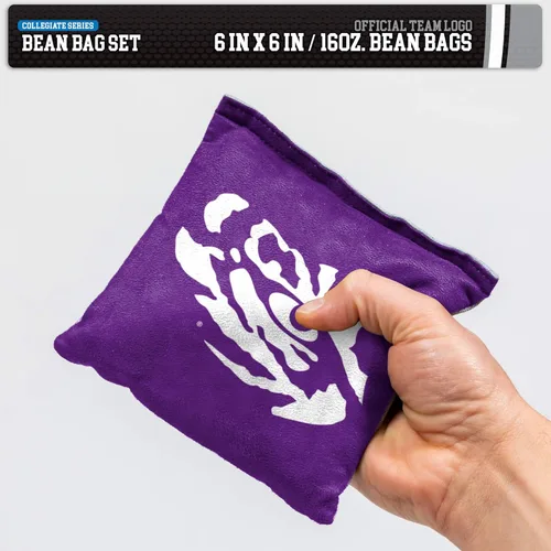 Miniatura 4 de Wild Sports - Puf de doble cara NCAA College de 8 unidades, bolsas de lanzamiento prémium para juego de cornhole, ideal para portones traseros