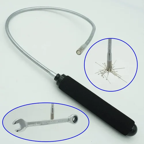 Miniatura 2 de VASTOOLS Juego de herramientas de recogida magnética flexible, 2 libras y 5 libras, extensión flexible de 25 pulgadas, recogida magnética