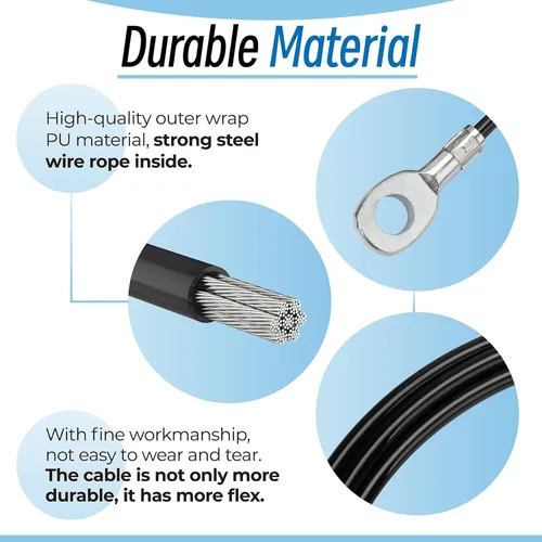 Miniatura 4 de Reemplazo de cable de polea de fitness para todos los modelos de gimnasio total 1000, 1500, 2000, 3000, XLS Up - Sistema de polea de cable ajustable