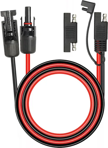 Miniatura 10 de 2 piezas de 1 pie de cable adaptador de panel solar a SAE - Cable de extensión de conector SAE 10AWG para kit de cargador de batería de panel solar
