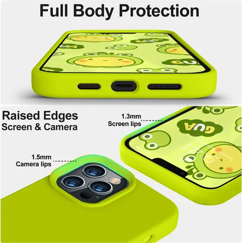 Miniatura 3 de Vooii Funda compatible con iPhone 12/12 Pro, silicona líquida de grado de piel de bebé, cuerpo completo, carcasa protectora delgada con bordes