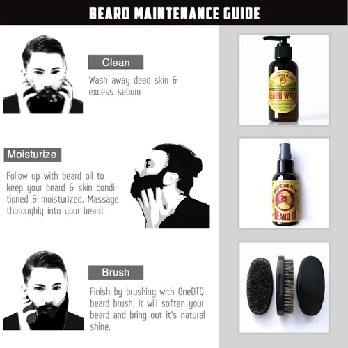 Miniatura 7 de OneDTQ Jabón para barba con picazón en la barba y la barba - Natural - Calma, suaviza, limpia profundamente - Medicine Man's 4,7 FL OZ Cuidado