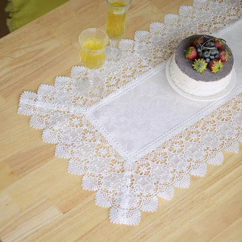 Miniatura 16 de ARTABLE Camino de mesa rectangular de tela para el hogar, jardín, con borde bien recortado para pícnics, interiores y exteriores, comedor, mesas