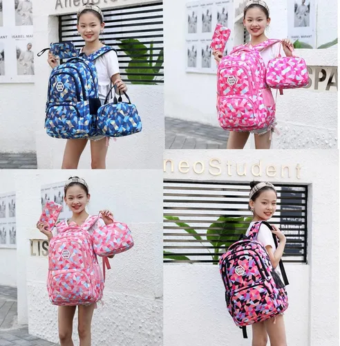 Miniatura 6 de MITOWERMI 3Pcs Backpack for Girls Boys Kids Backpack with Lunch Box for Elementary Middle High School