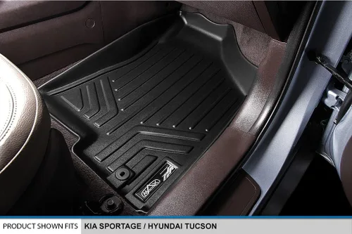 Miniatura 3 de SMARTLINER Juego de tapetes de piso de primera fila para Hyundai Tucson 2010-2013