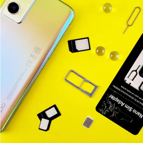 Miniatura 4 de Adaptadores de tarjeta SIM, kit de convertidor SIM 4 en 1 nano/micro/estándar con pin de expulsión de bandeja para iPhone, teléfonos inteligentes