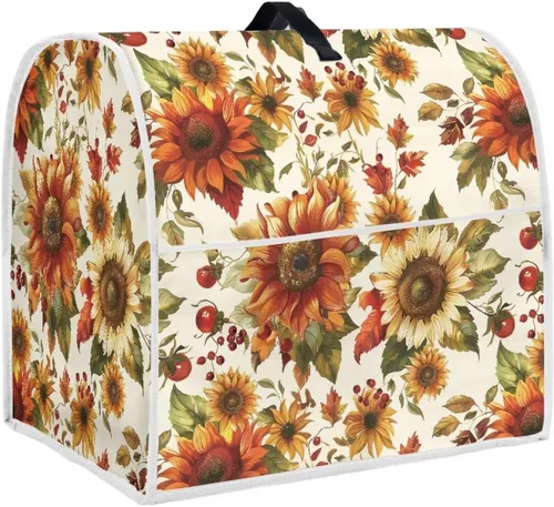 Miniatura 10 de Funda para batidora de pie de libélula bohemia compatible con mezclador de cocina de 4.5 a 5 cuartos de galón, a prueba de polvo, cubierta