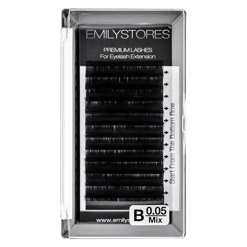 Miniatura 15 de Extensiones de pestañas de 0.002 in de grosor, rizo B, 0.394 in de longitud, pestañas de volumen de aspecto natural para extensiones de pestañas