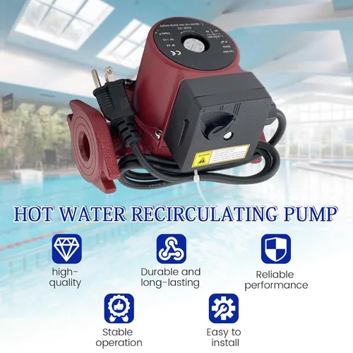 Miniatura 4 de 103252LF Bomba de recirculación de agua caliente, 115 V 1/25 HP, unión de 1 pulgada, compatible con Bell & Gossett NBF-22, bomba circuladora de agua