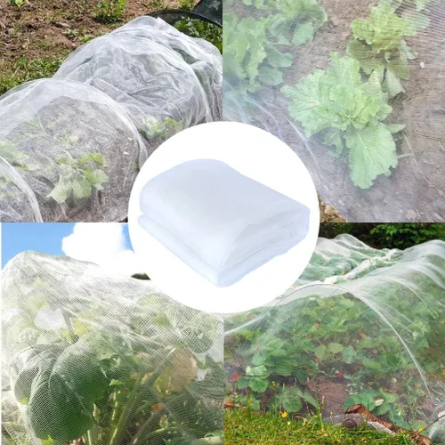 Miniatura 7 de Agfabric Red de jardín de 16 x 20 pies, barrera de plagas de insectos para protección de jardín, malla de cubierta de hileras para verduras, árboles