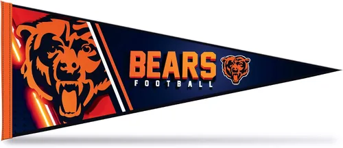Miniatura 35 de Rico Industries NFL Football Primary 12" x 30" Felt Wall Décor Pennant - Great for Home/Bed Room/Man Cave Décor