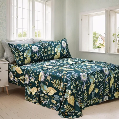 Miniatura 16 de FADFAY Juego de sábanas de rosas blancas, ropa de cama vintage floral de rosas, ropa de cama estilo rústico, 100% algodón egipcio percal, 800 hilos