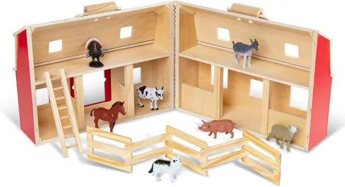 Miniatura 4 de melissa & doug Fold and Go de madera granero, Versión estándar, Multi