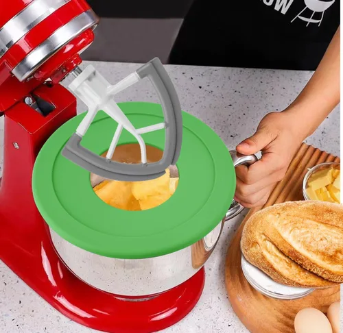 Miniatura 2 de Tazón de acero inoxidable compatible con mezclador Kitchenaid de 4.5/5 cuartos de galón, con tapa, cuenco inoxidable de 5 cuartos de galón