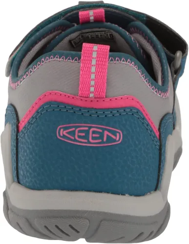 Miniatura 3 de KEEN Tenis cómodos unisex para niños, Steel GreySafety Orange