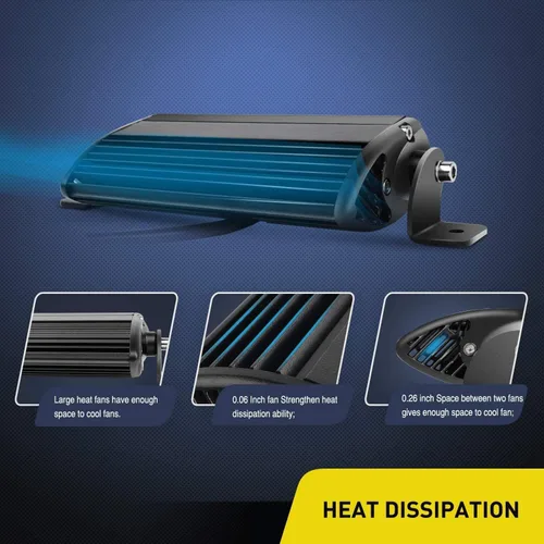 Miniatura 5 de Nilight 40001F-B Bar Super Slim 2 piezas de 7 pulgadas 30 W de niebla de conducción de inundación 3600 lm, luces LED de una sola fila para soportes