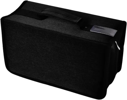 alavisxf xx Funda para CD, funda de nailon para DVD de capacidad 160, soporte para CD, organizador de almacenamiento de discos portátil para el auto