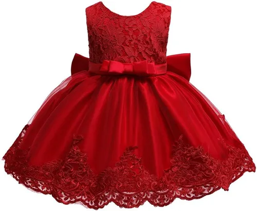Miniatura 4 de Vestidos de encaje con tutú bordado para niñas pequeñas de 0 a 6 años