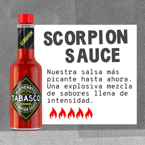 Miniatura 4 de Salsa picante Tabasco Scorpion (5 onzas)