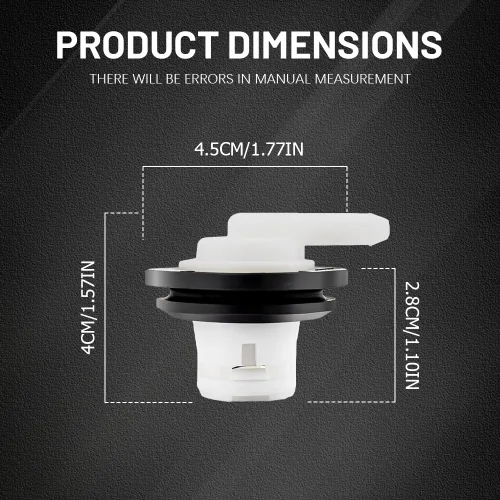 Miniatura 2 de 2 piezas Válvula de ventilación del tanque de combustible, Válvula de ventilación del tanque de combustible con kit de sello de ojal, 5360058
