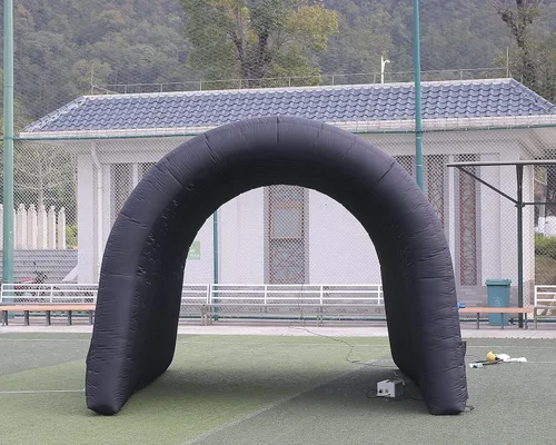 Miniatura 4 de SAYOK Túnel inflable de 16.8 pies, entrada de túnel deportivo, túnel deportivo, tienda de campaña inflable de túnel de fútbol con soplador