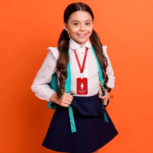 Miniatura 6 de Juego de 8 cordones de pasillo y pases escolares, juego de pases escolares de PVC irrompible, juego de pases escolares para profesores, biblioteca