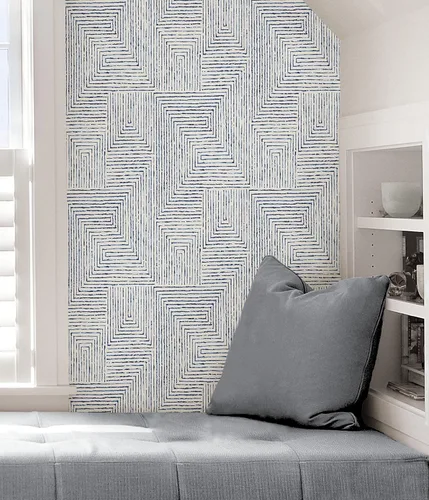 Miniatura 5 de NuWallpaper x Scott Living SLS3974 - Papel pintado de tinta azul para despegar y pegar
