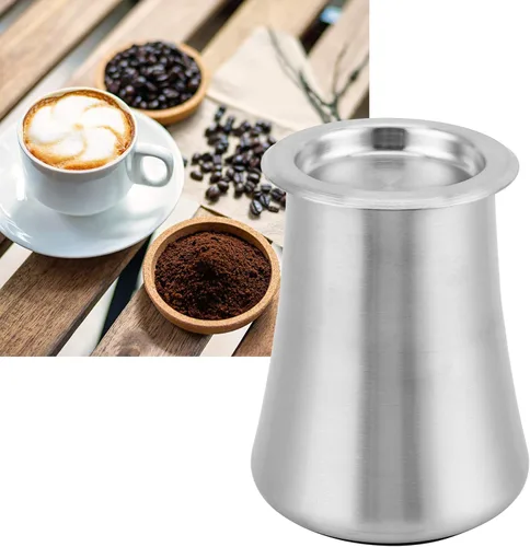 Miniatura 4 de Tamiz de café de acero inoxidable, tamiz de tamiz de café en polvo, contenedor de filtro de café en frío, accesorios para hacer café (negro)