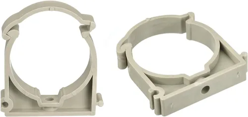 uxcell Clips de abrazaderas de tubo de 0.984 in de diámetro, accesorios de manguera de agua PPR con cerradura para suministro de agua, gris, 12