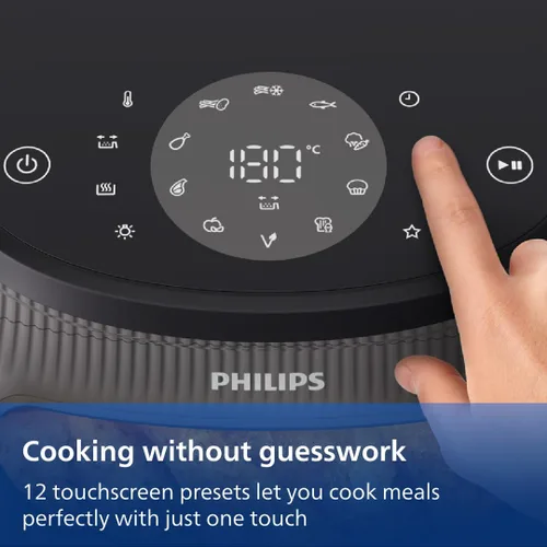 Miniatura 7 de Philips Airfryer Serie 3000 - Freidora de aire premium de 6.5 cuartos con ventana, tecnología RapidAir Plus, 16 formas de cocinar, 90% menos