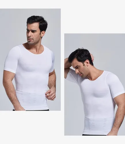 Miniatura 5 de Arjen Kroos Men's Gynecomastia Compression Shirts Shapewear Body Shaper Slimming Undershirts