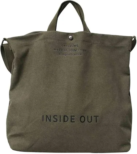 Bolso de mano de lona grande para mujer, bolso de trabajo para hombro, bolso cruzado con asa superior, estilo vintage, estilo grunge, hobo