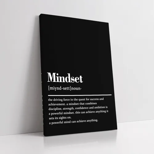 Miniatura 7 de KAWAHONE Mindset Is Everything - Lienzo decorativo para pared, diseño motivacional de rey león, con citas inspiradoras de emprendedor, póster