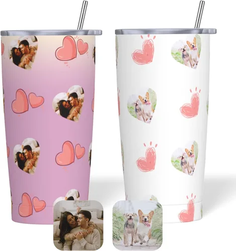Miniatura 15 de Vaso personalizado personalizado con foto texto imagen regalo en el día del padre, cumpleaños para papá, marido, abuelo, taza de café aislada