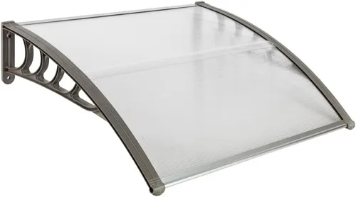 Miniatura 18 de 2 toldos para puerta de ventana de 40 x 40 pulgadas, toldo para exteriores, cubierta de policarbonato para puertas de entrada, toldo de entrada