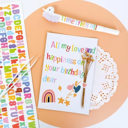 Miniatura 7 de 2080 piezas de 10 hojas de calcomanías de letras, autoadhesivas, de vinilo, impermeables, buzones, ventanas, puertas, letreros, dirección, empresa