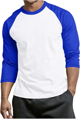Miniatura 12 de Men's Raglan Long Sleeve Tee Shirts Color Block Crew Neck T Shirt Lightweight Soft Casual Basic Tshirts Running Tops
