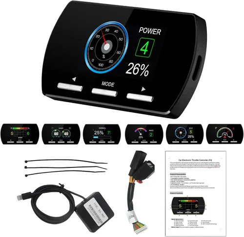 Miniatura 11 de Liiiyuan Controlador de respuesta del acelerador, acelerador electrónico inteligente de carreras 9 unidades 9 modos universal para Dodge Maserati