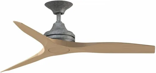 Miniatura 34 de Fanimation Spitfire - Ventilador de techo de 3 aspas, 12 pulgadas de alto y 48 pulgadas de ancho, acabado negro, color hoja de madera de whisky