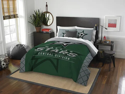 Miniatura 14 de Juego de edredón y funda de almohada para cama individual o matrimonial/queen, con licencia oficial de la NHL