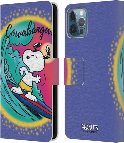 Miniatura 127 de Head Case Designs Funda de piel con licencia oficial de Peanuts Beach Surf Snoopy Boardwalk Airbrush compatible con Apple iPhone 11