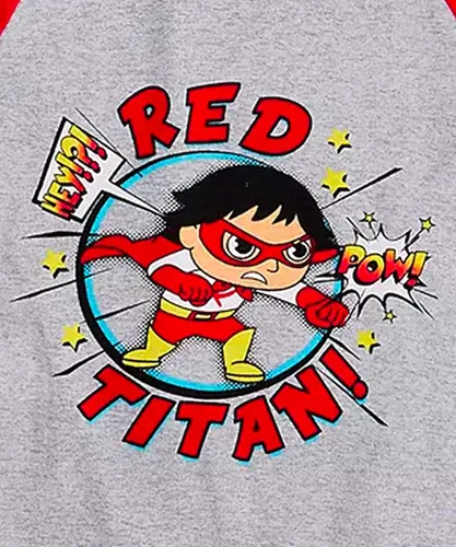 Miniatura 4 de Komar Kids Boys' Ryan's World 4 Piece Cotton Pajamas
