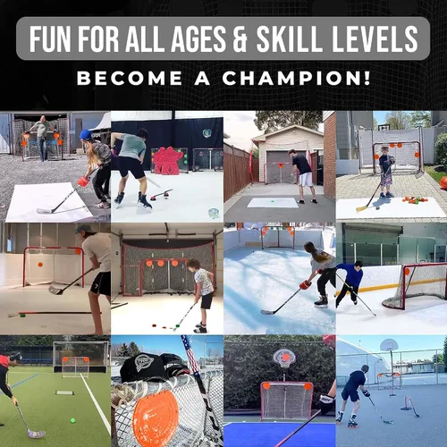 Miniatura 9 de Top Shelf Targets Paquete Combinado con Objetivos de Hockey Magnéticos Duraderos/Objetivos de Portería de Lacrosse, 4 Correas de Sujeción y 4 Discos